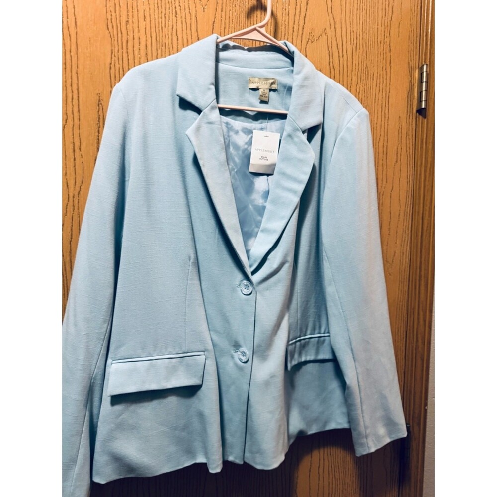 Appleseed's Sky Blue Women's Blazer - Picture 2 of 9